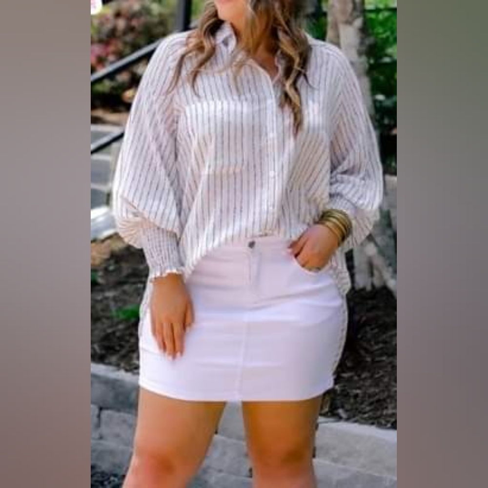 White Denim Skirt NEW WITH TAGS